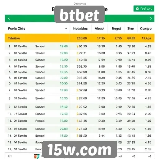 Comparativo de odds entre btbet e concorrentes
